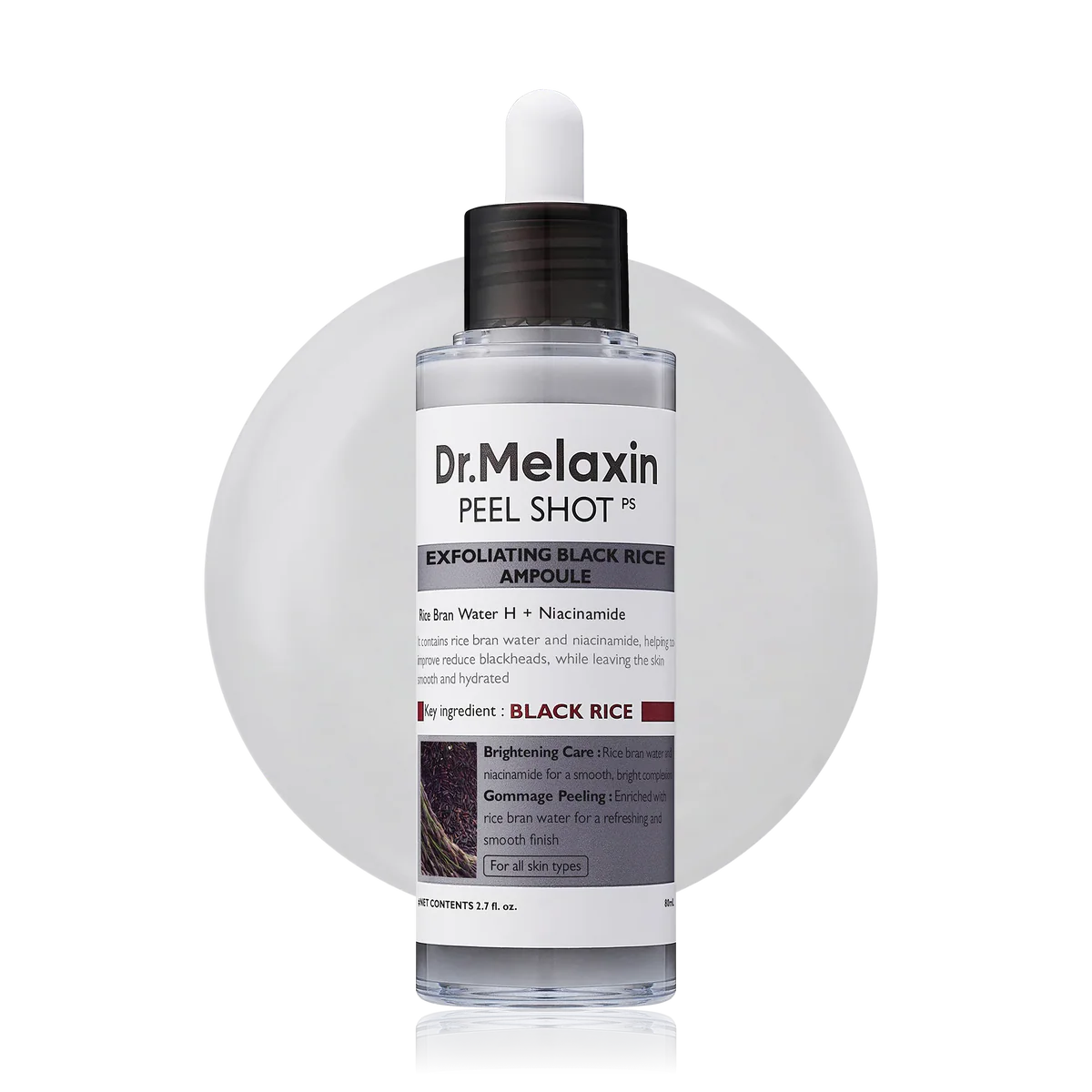 Dr Melaxin Radiance Renewal Black Rice Exfoliant Peel Shot